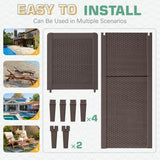 Homall 2 Pieces Patio Lounge Chair Outdoor Adjustable Chaise Lounge Chair