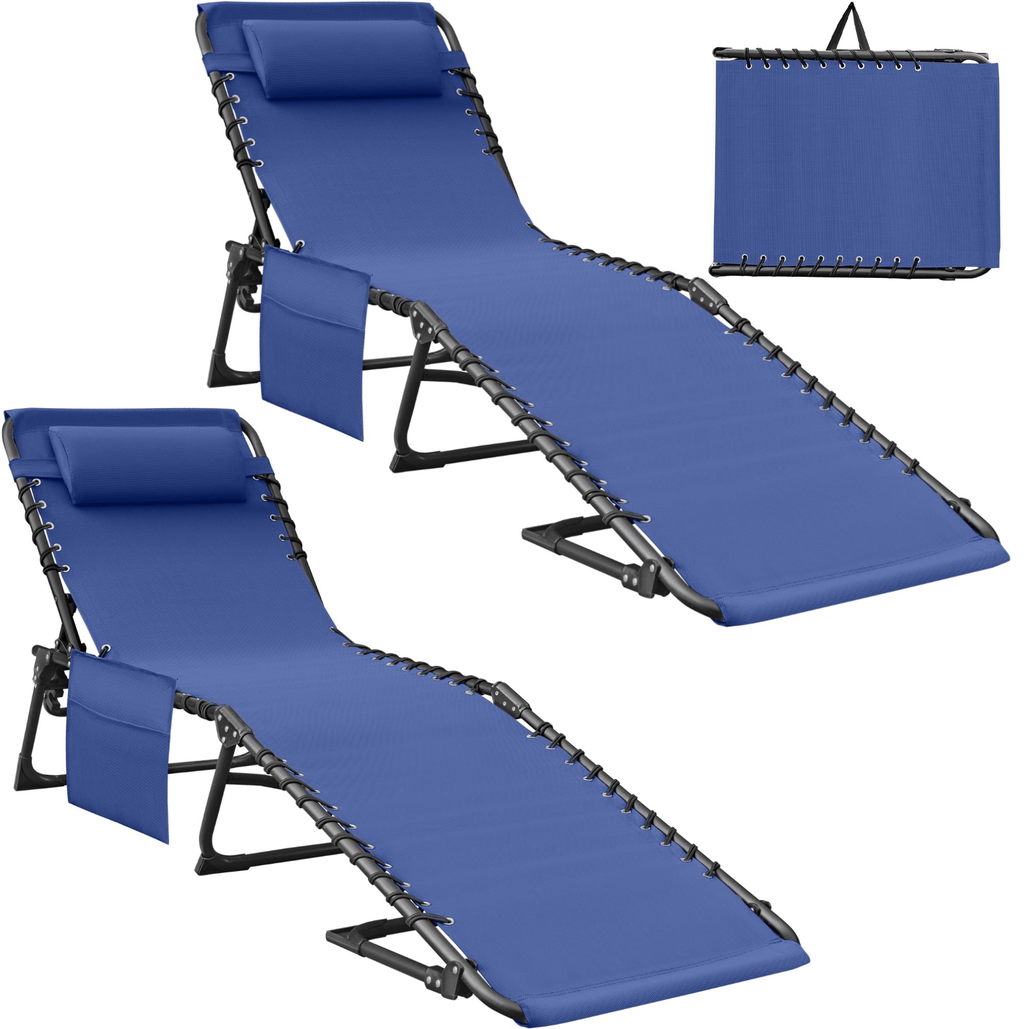 Homall Outdoor Lounge Chair Foldable Chair Adjustable Height Patio Lounge Chair,Suitable for Beach,Lawn and Pool