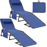 Homall Outdoor Lounge Chair Foldable Chair Adjustable Height Patio Lounge Chair,Suitable for Beach,Lawn and Pool