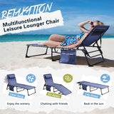 Homall Outdoor Lounge Chair Foldable Chair Adjustable Height Patio Lounge Chair,Suitable for Beach,Lawn and Pool