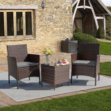 Homall 4 Pieces Outdoor Patio Furniture Sets Rattan Chair Wicker Set for Backyard Porch Garden Poolside Balcony