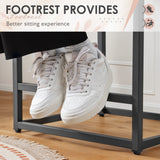 Homall Set of 2 Barstool Counter Stool with Back and Footrest