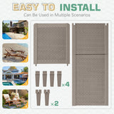 Homall 2 Pieces Patio Lounge Chair Outdoor Adjustable Chaise Lounge Chair