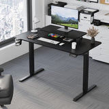Homall  Electric Height Adjustable Standing Desk with Monitor Stand Lifting Range 28~46" Stand Up Office Desk for Home Office