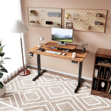 Homall  Electric Height Adjustable Standing Desk with Monitor Stand Lifting Range 28~46" Stand Up Office Desk for Home Office