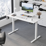 Homall  Electric Height Adjustable Standing Desk with Monitor Stand Lifting Range 28~46" Stand Up Office Desk for Home Office