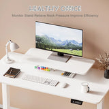 Homall  Electric Height Adjustable Standing Desk with Monitor Stand Lifting Range 28~46" Stand Up Office Desk for Home Office