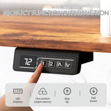 Homall  Electric Height Adjustable Standing Desk with Monitor Stand Lifting Range 28~46" Stand Up Office Desk for Home Office