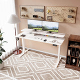 Homall  Electric Height Adjustable Standing Desk with Monitor Stand Lifting Range 28~46" Stand Up Office Desk for Home Office