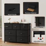 Homall 7 Drawer Dressers for Bedroom Fabric Chest of Drawers Storage Organizer