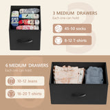 Homall 7 Drawer Dressers for Bedroom Fabric Chest of Drawers Storage Organizer