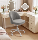 Homall Home Office Chair Adjustable Swivel Vanity Chairs Mid Back Rolling Task Chairs for Bedroom, Living Room or Study