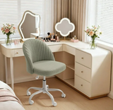 Homall Home Office Chair Adjustable Swivel Vanity Chairs Mid Back Rolling Task Chairs for Bedroom, Living Room or Study