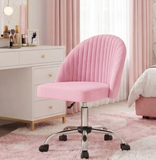 Homall Home Office Chair Adjustable Swivel Vanity Chairs Mid Back Rolling Task Chairs for Bedroom, Living Room or Study