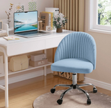 Homall Home Office Chair Adjustable Swivel Vanity Chairs Mid Back Rolling Task Chairs for Bedroom, Living Room or Study