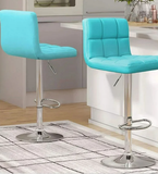 Homall Set of 2 Adjustable Swivel Armless Bar Stools with PU Leather