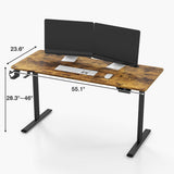 Homall Height Adjustable Electric Standing Desk 43"/55"/63" Computer Table, Home Office Workstation