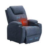 Homall Power Lift Recliner for Elderly with Heat and Massage Functions, PU Leather/Fabric Version