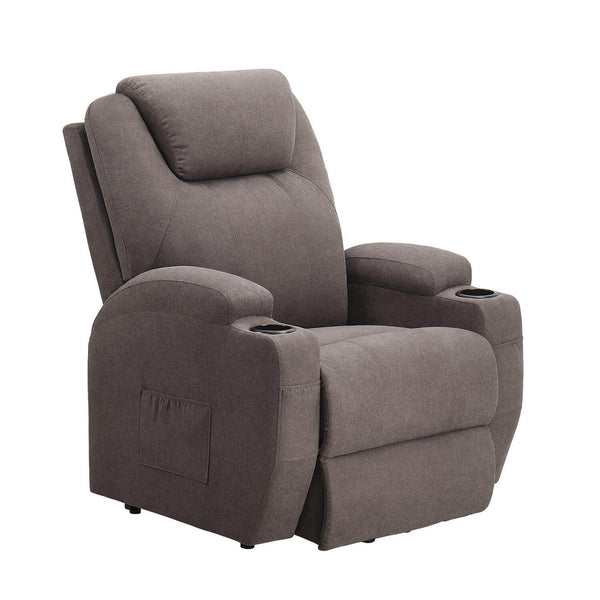 Clearance! Lift Chairs Recliners for Elderly, Power Reomte Control with  Heat and Massage, Upholstered Extra-wide Seat Side Pockets Cup Holders