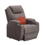 Homall Power Lift Recliner for Elderly with Heat and Massage Functions, PU Leather/Fabric Version