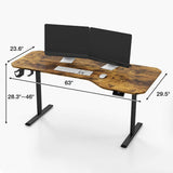 Homall Height Adjustable Electric Standing Desk 43"/55"/63" Computer Table, Home Office Workstation