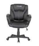 Youmi Mid Back Office Chair Computer Chair PU Leather Executive Desk Chair
