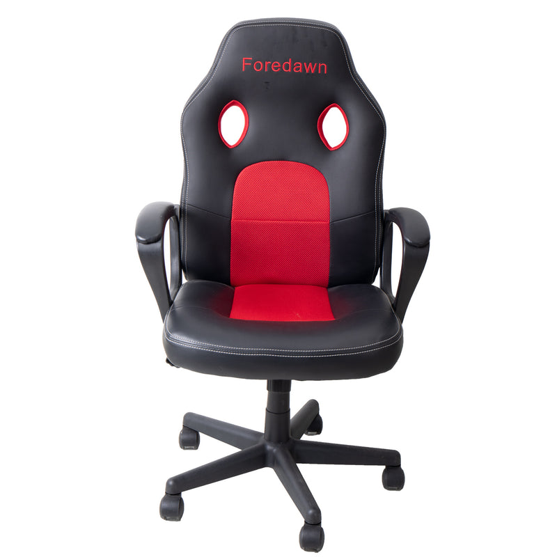 Foredawn Gaming Chair Leather Office Desk Chair Ergonomic Adjustable Swivel Executive Computer Chair