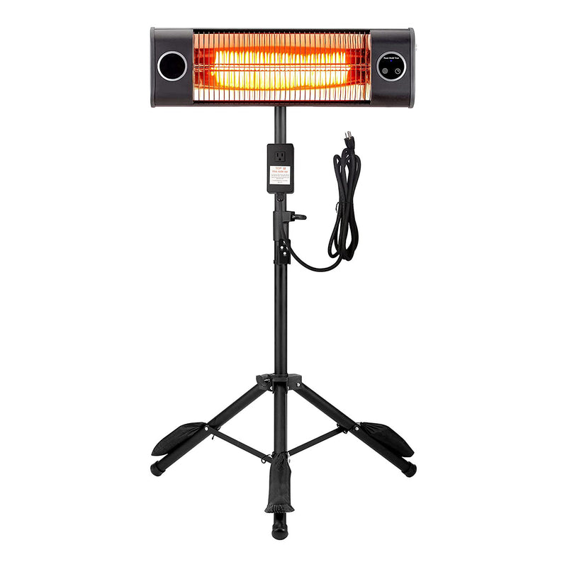Homall Electric Heater Infrared Heater Carbon Heater with Stable Portable Tripod and Extension AC Cord 1500W/650W, 24 inches,120V