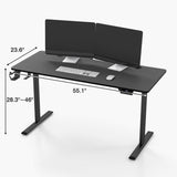 Homall Height Adjustable Electric Standing Desk 43"/55"/63" Computer Table, Home Office Workstation