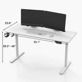 Homall Height Adjustable Electric Standing Desk 43"/55"/63" Computer Table, Home Office Workstation
