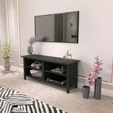 Hoamll TV Stand Wood TV Console Industrial Entertainment Center with Storage Cabinets