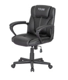 Youmi Mid Back Office Chair Computer Chair PU Leather Executive Desk Chair