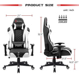 Devoko Pioneer Series Gaming Chair (White) - Furniwell