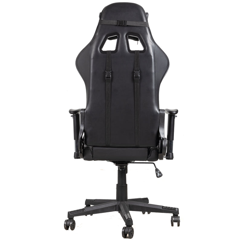 HomyLink Gaming Chair Racing Style Chair Computer Chair with Headrest and Lumbar Support, Black
