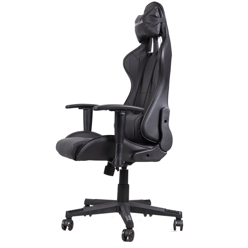 HomyLink Gaming Chair Racing Style Chair Computer Chair with Headrest and Lumbar Support, Black