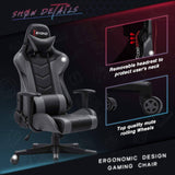 Homall Ergonomic Gaming Chair Racing Style Adjustable Height High-Back PC Computer Chair