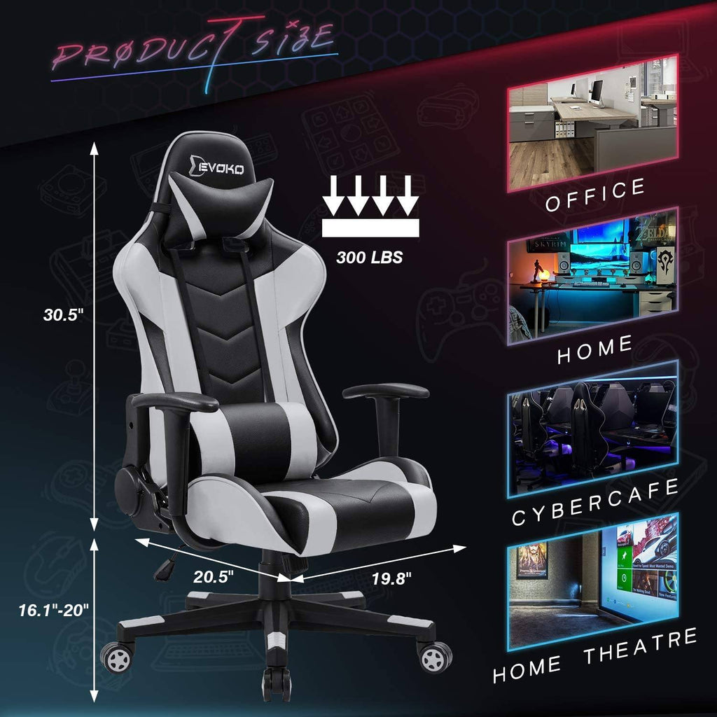 Computer Gaming Chair Racing Ergonomic Home Office Chair w