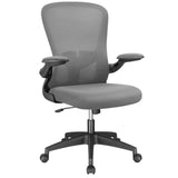 Homall Office Chair Mid-back Mesh Ergonomic S-shape Back Design Desk Chair with Adjustable Lumbar Support and Flip-up Armrest