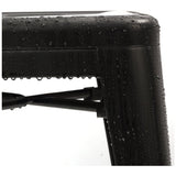Homall 24 Inches Metal Bar Stools Indoor-Outdoor Counter Height Stackable Stools Set of 4