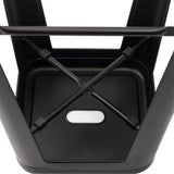 Homall 30 Inches Metal Bar Stools High Backless Stools Indoor-Outdoor Stackable Kitchen Stools Set of 4