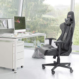 Homall High-Back Gaming Office Chair Ergonomic Racing Style Adjustable Height Executive Computer Chair,PU Leather Swivel Desk Chair