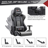 Homall High-Back Gaming Office Chair Ergonomic Racing Style Adjustable Height Executive Computer Chair,PU Leather Swivel Desk Chair