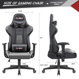 Homall High-Back Gaming Office Chair Ergonomic Racing Style Adjustable Height Executive Computer Chair,PU Leather Swivel Desk Chair