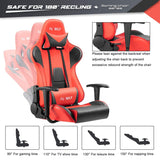 Homall High-Back Gaming Office Chair Ergonomic Racing Style Adjustable Height Executive Computer Chair,PU Leather Swivel Desk Chair