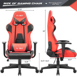 Homall High-Back Gaming Office Chair Ergonomic Racing Style Adjustable Height Executive Computer Chair,PU Leather Swivel Desk Chair