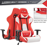 Homall High-Back Gaming Office Chair Ergonomic Racing Style Adjustable Height Executive Computer Chair,PU Leather Swivel Desk Chair