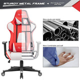 Homall High-Back Gaming Office Chair Ergonomic Racing Style Adjustable Height Executive Computer Chair,PU Leather Swivel Desk Chair
