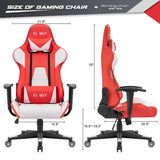 Homall High-Back Gaming Office Chair Ergonomic Racing Style Adjustable Height Executive Computer Chair,PU Leather Swivel Desk Chair