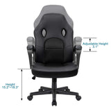 Homall Gaming Chair Leather Office Desk Chair High Back Ergonomic Adjustable Swivel Executive Computer Chair Rolling Task