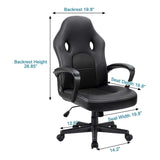 Homall Gaming Chair Leather Office Desk Chair High Back Ergonomic Adjustable Swivel Executive Computer Chair Rolling Task